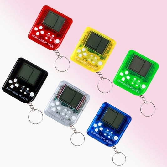 4 PCS Handheld Mini Game Console Toy Classic Brick Game Console with Keychain(Random Color) by buy2fix