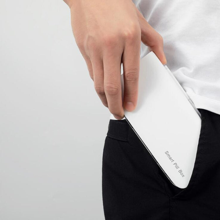 XM-ZY02 Intelligent Electronic Small Pill Box Separate Warehouse To Remind The Elderly To Take Medicine Regularly Portable Pill Box(Elegant White) by buy2fix