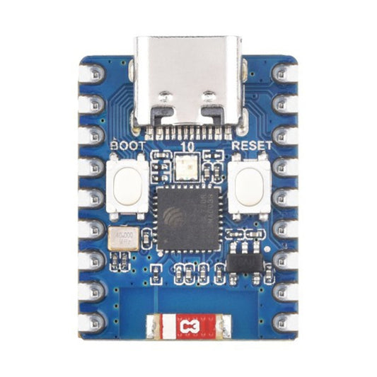 Waveshare 2.4GHz ESP32-C3 Mini Development Board, Based ESP32-C3FN4 Single-core Processor with Header by Waveshare