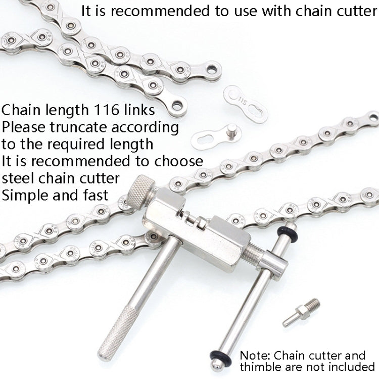 Mountain Road Bike Chain Electroplating Chain, Specification: 10 Speed by buy2fix