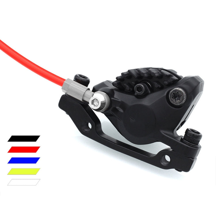 TRLREQ Mountain Bike Brake Tube 5mm Hydraulic Oil Disc Oil Brakes Braided Tube, Length: 3 PCS 1m (White) by buy2fix