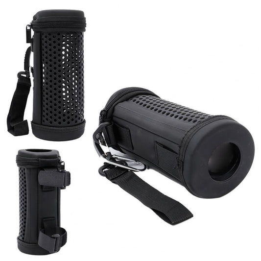 For JBL Flip 5 Bluetooth Speaker Storage Box Kaleidoscope Hollow Protective Cover(Black) by buy2fix