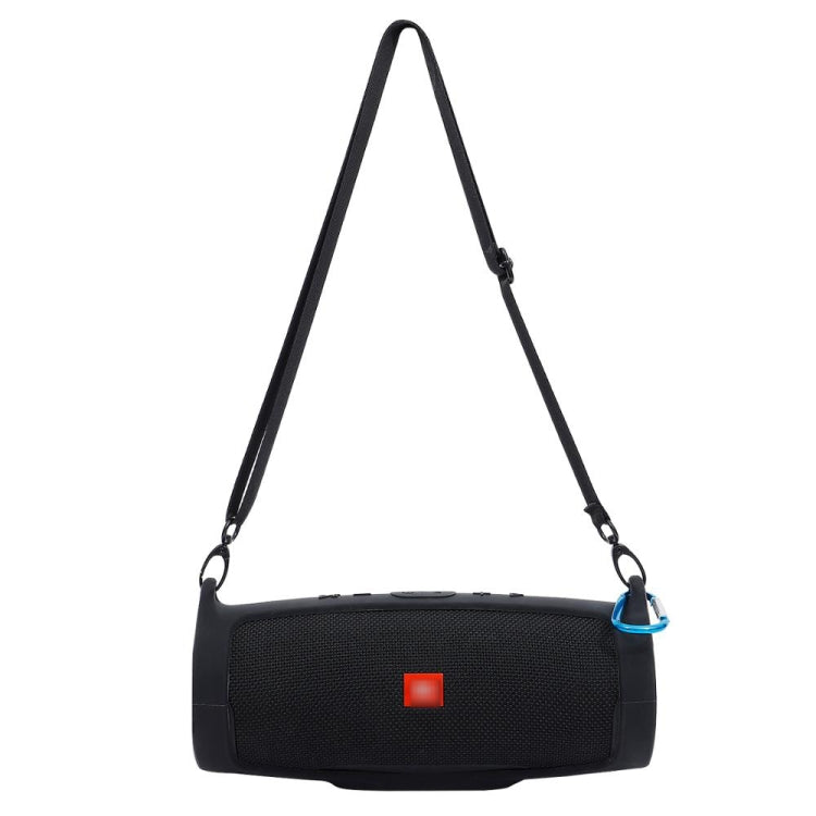 For JBL Charge 4 Bluetooth Speaker Portable Silicone Protective Cover with Shoulder Strap & Carabiner(Red) by buy2fix