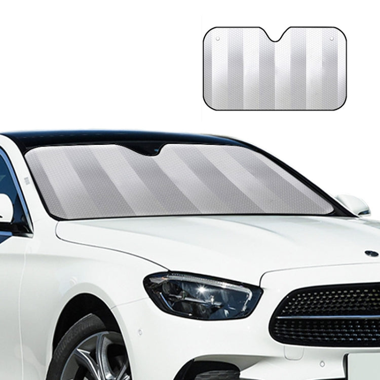 Aluminum Foil Five-Layer Thickening Car Sunscreen Heat Insulation Sun Visor 145x70cm Blue by buy2fix