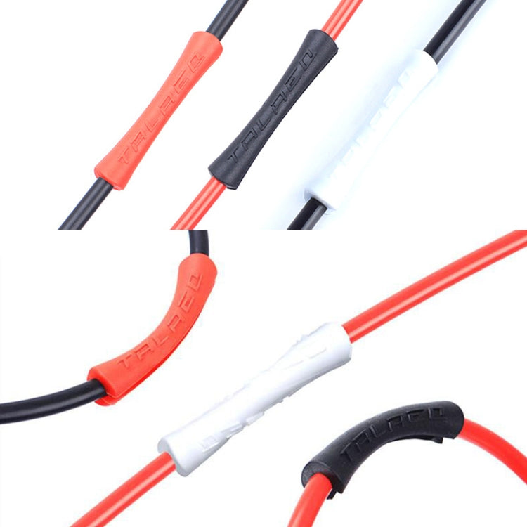 10 PCS TRLREQ Mountain Road Bicycle Frame Opening Protective Cover Variable Speed Brake Line Tube Car Paint Anti-Abrasion Rubber Cover(Black) by buy2fix