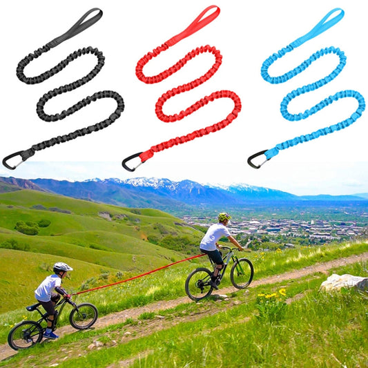 ZXCQYS-L Bicycle Tow Rope Mountain Bike Parent-Child Pull Rope Portable Tow Rope(Black) by buy2fix