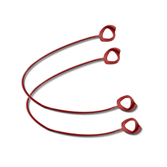 3 PCS Bluetooth Headphone Sports Silicone Anti-Lost Rope For Samsung GALAXLBuds 1 / 2(Red) by buy2fix