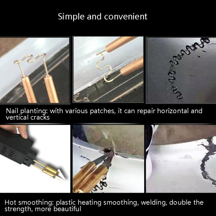 500pcs /Pack Auto Bumper Plastic Repair Welding Machine Hot Melt Plastic Welding Tool Welding Wire Patch, Style: Patch 7 0.6mm by buy2fix