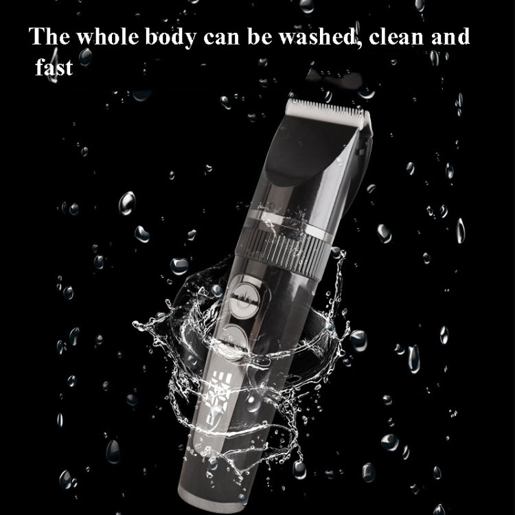 BF-868 LCD Digital Display Electric Hair Clipper Baby Children Adult Electric Hair Clipper Set(Black) by buy2fix