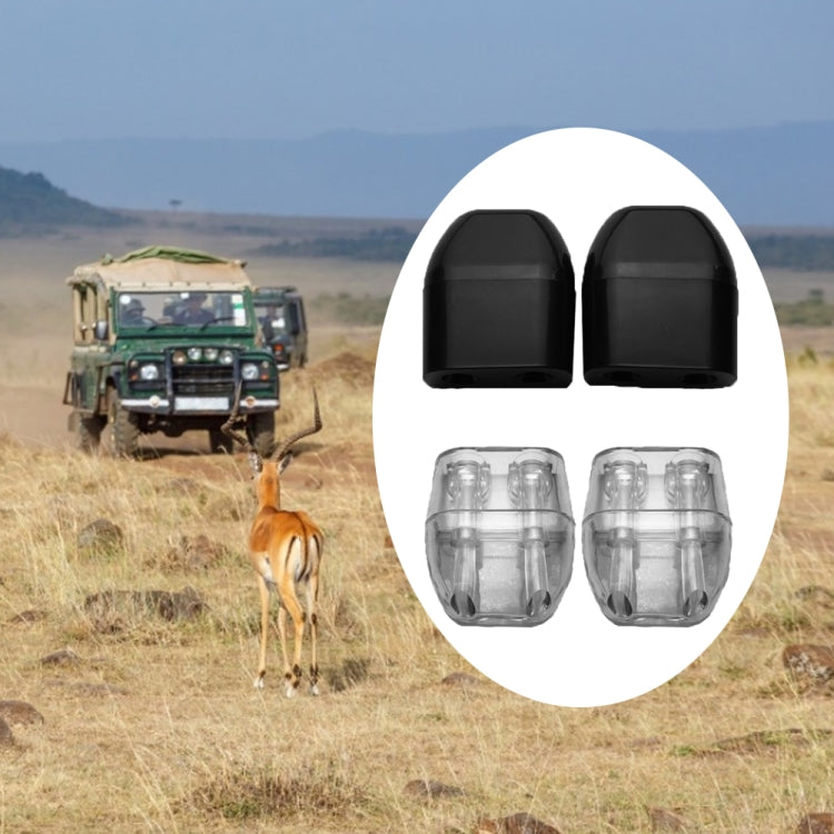 3 Pairs Hidden Animal Drive Car ABS Animal Alarm(Black) by buy2fix