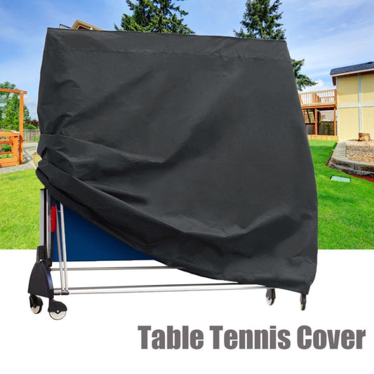 Outdoor Waterproof And Dustproof Table Tennis Table Cover, Size: 165x70x185cm(Black Outside Silver Inside) by buy2fix
