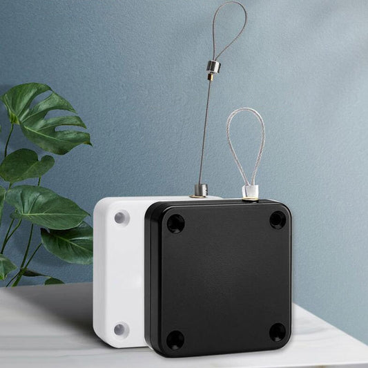 P093 Automatic Doorkeeper Telescher Door Closer Sliding Door Anti-Theft Box, Specification: 3rd Generations Black All Glue 500g 1.2m by buy2fix