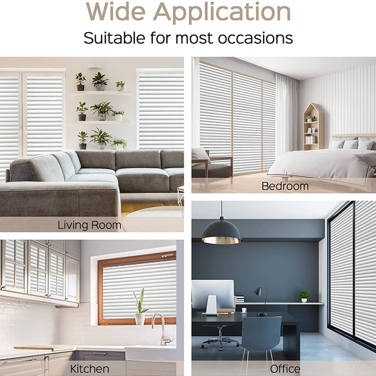 2pcs Office Privacy Glass Film Admiring Removable Large Size Blind Glass Stickers, Specification: 45cm x 1 m by buy2fix