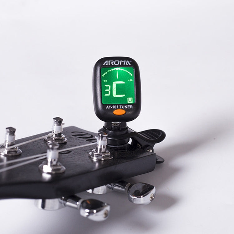 AROMA Guitar Tuner Ukulele Violin Bass Multi-Function Electronic Tuner, Colour: AT-200D by buy2fix