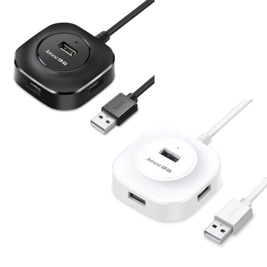 Jasoz High-Speed USB2.0 4-Ports HUB 1 to 4 Docking HUB, Colour: Black 1.2m by Jasoz
