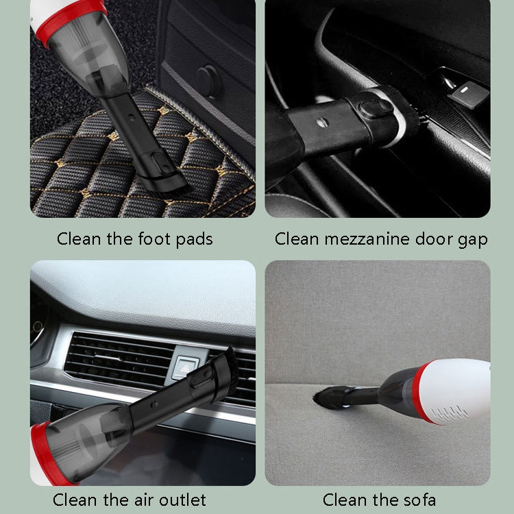 HL-003 Car Wireless Portable High-Power Vacuum Cleaner Home Pet Hair Vacuum Cleaner(White) by buy2fix