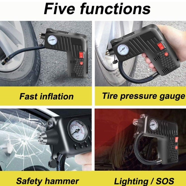 YX-301 12V Multi-Function Car Electric Portable Hand-Held Inflatable Pump(Black) by buy2fix