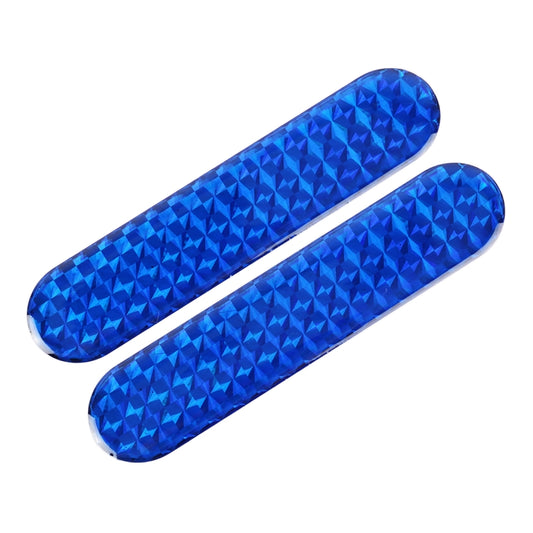 2 PCS High-brightness Laser Reflective Strip Warning Tape Decal Car Reflective Stickers Safety Mark(Blue) by buy2fix