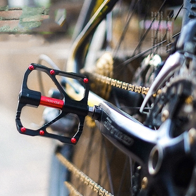 1 Pair PROMEND Mountain Bike Road Bike Bicycle Aluminum Pedals(PD-M86 Red) by PROMEND