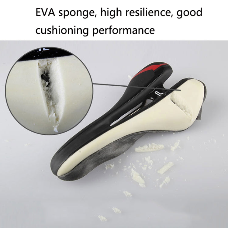 PROMEND SD-575 Cycling Comfortable Microfiber Leather Hollow Cushion(Black Gray) by PROMEND