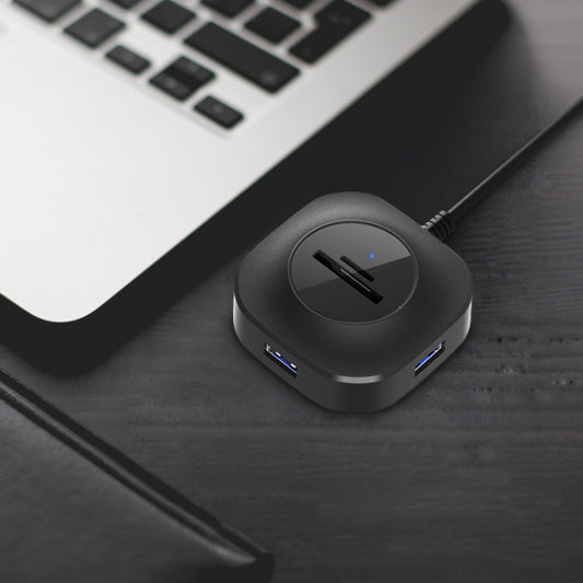 H25-3.0 3 x USB Port + TF/SD Card Reader Computer Notebook High-Speed Hub Splitter by buy2fix