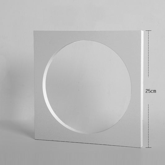 Square Hollow Circle Solid Wood Geometric Polygon Camera Props Creative Photography Ornaments by buy2fix