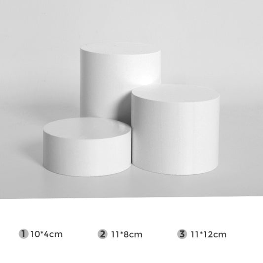 Thick Cylinder Combination Solid Wood Geometric Polygon Camera Props Creative Photography Ornaments by buy2fix