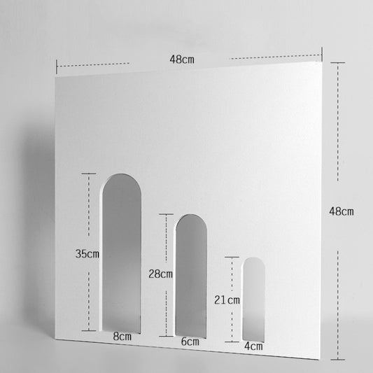 Large Three Arch Door Solid Wood Geometric Polygon Camera Props Creative Photography Ornaments by buy2fix