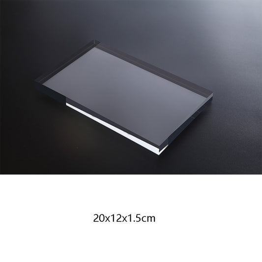 Rectangular 20x12x1.5cm Transparent Acrylic Geometric Photo Props Photography Background Plate Ornaments by buy2fix