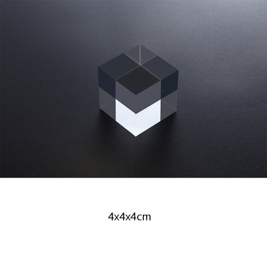 3 PCS Cube 4x4x4cm Transparent Acrylic Geometric Photo Props Photography Background Plate Ornaments by buy2fix