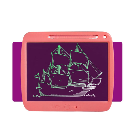 9 Inch Charging LCD Copy Writing Panel Transparent Electronic Writing Board, Specification: Monochrome Lines (Pink) by buy2fix
