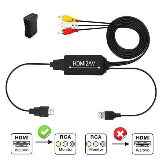 RL-HTAL1 HDMI to AV Converter Specification: Male to Male Confinement + HDMI Converter by buy2fix