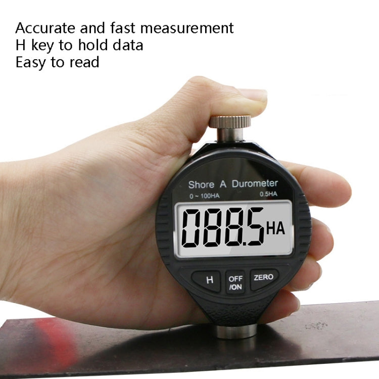 Electronic Digital Display Hard Meter Plastic Rubber Silicone Tire Hardness Meter, Model: 0-100HA A by buy2fix