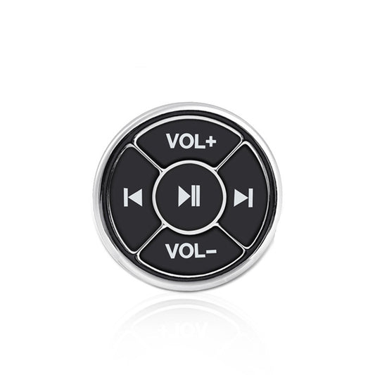 Car Mobile Phone Remote Control Bluetooth Wireless Multimedia Button Remote Control Music Playback Selfie, Colour: Silver by buy2fix