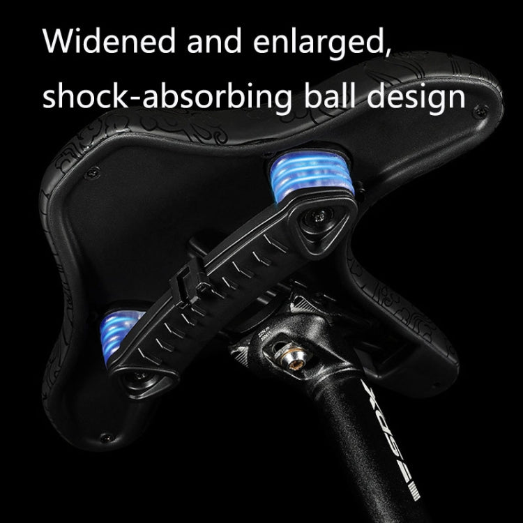 WEST BIKING YP0801122 Bicycle Mountain Bike Large Cushion Leisure And Comfortable Bicycle Saddle(Black Wild Goose) by WEST BIKING