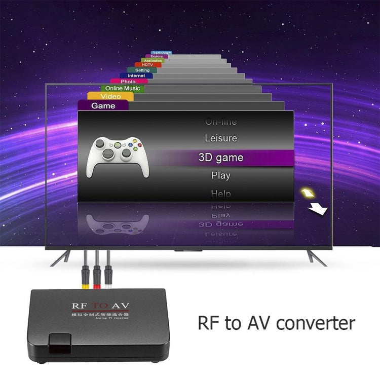 RF To AV Converter TV Channel Selector Channel Extender, Supports Full Standard by buy2fix