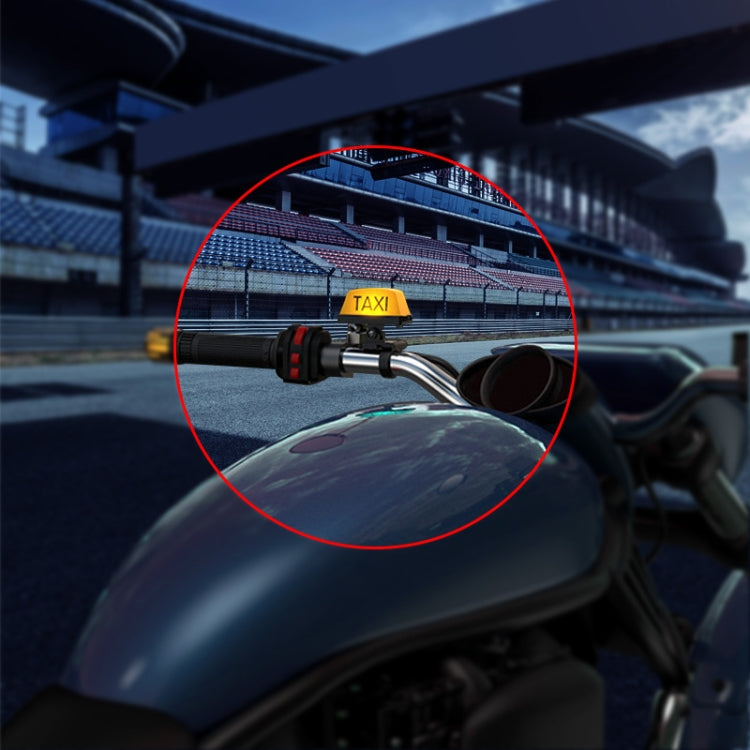 Motorcycle Modified Personality Taxi Motor Light Electric Car Helmet Decorative Warning Light, Specification: Normally Bright(Yellow) by buy2fix