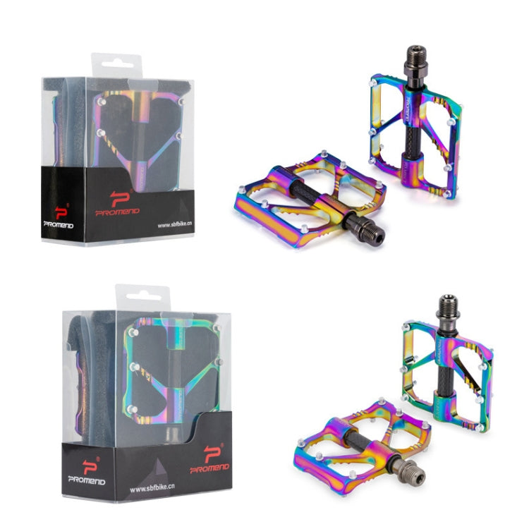 1 Pair PROMEND Three Peilin Bearing Aluminum Alloy CNC Bicycle Colorful Pedal PD-M86CY by PROMEND