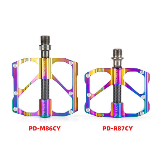 1 Pair PROMEND Three Peilin Bearing Aluminum Alloy CNC Bicycle Colorful Pedal PD-R87CY by PROMEND