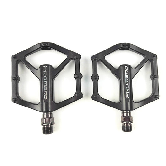1 Pair PROMEND PD-M46 Bicycle Pedal Aluminum Alloy CNC Bearing Palin Pedal(Black) by PROMEND