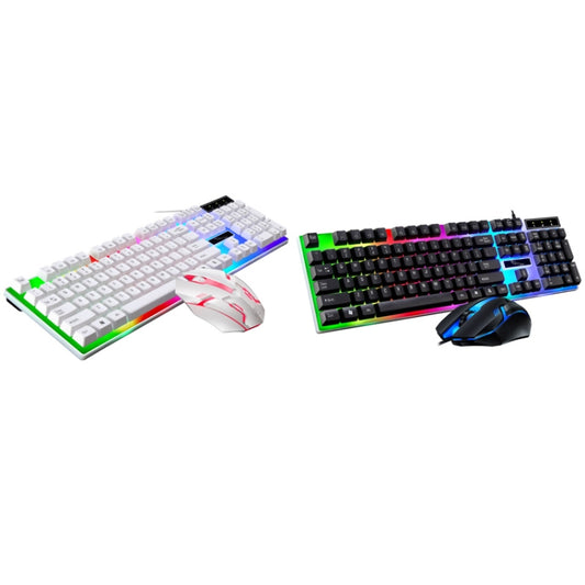ZGB G21B Colorful Glow USB Wired Keyboard Mouse Set(Black) by ZGB