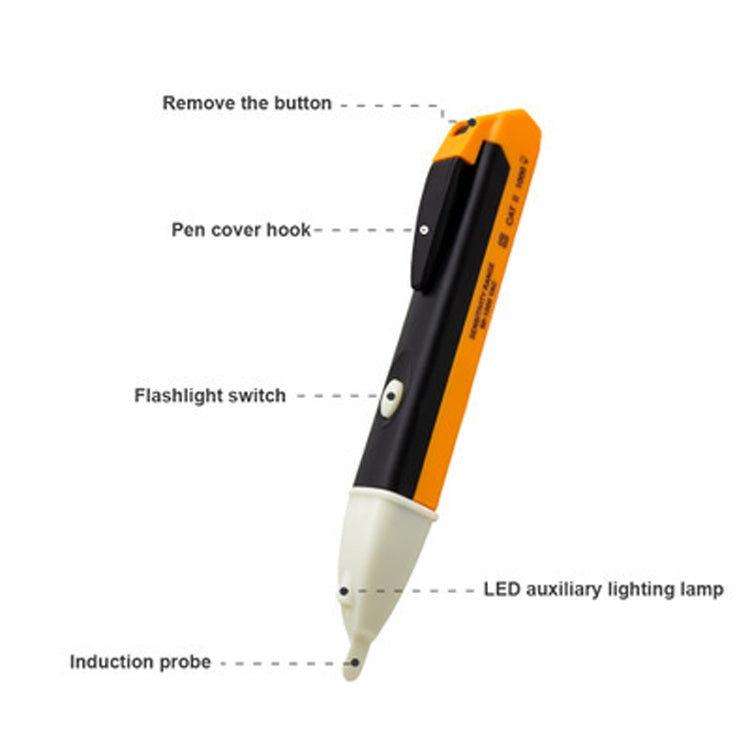 Non-Contact Electronic Digital Display Electric Pen Safety Induction Electric Pen With LED(A12D01) by buy2fix