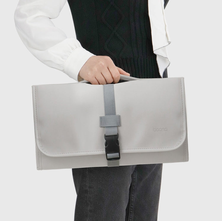 Baona BN-DS004 PU Leather Portable Storage Bag For Dyson Hair Curler(Grey) by buy2fix