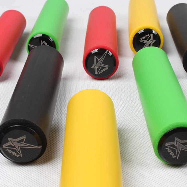 MEROCA Mountain Bike Grip Cover Shock Absorbic Silicone Handlebar Sponge Cover(Yellow) by buy2fix