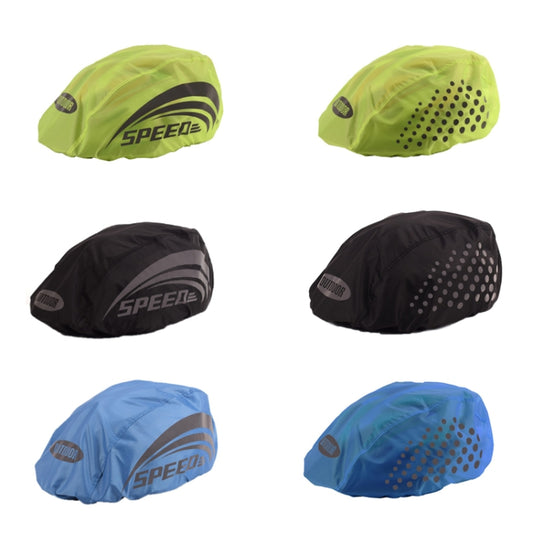 2 PCS Cycling Helmet Rain Cover Outdoor Reflective Safety Helmet Cover, Size: Free Size(Black (Style 1)) by buy2fix