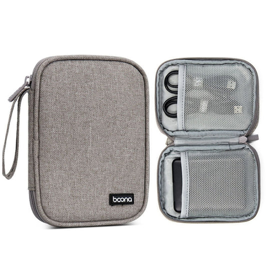 Baona BN-C003 Mobile Hard Disk Protection Cover Portable Storage Hard Disk Bag, Specification: Single-layer (Gray) by Baona
