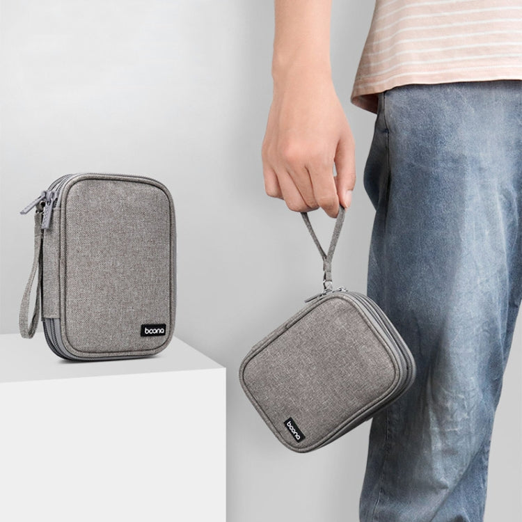 Baona BN-C003 Mobile Hard Disk Protection Cover Portable Storage Hard Disk Bag, Specification: Single-layer (Gray) by Baona