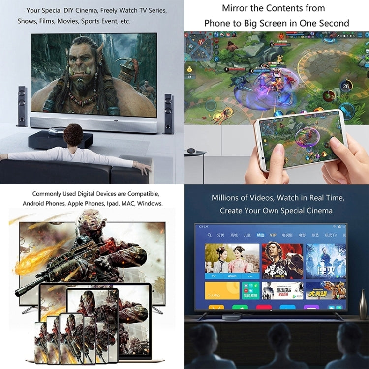 C39B 2.4G WiFi Wireless Display Dongle Receiver HDTV Stick For Mac IOS Laptop And Android Smartphone by buy2fix