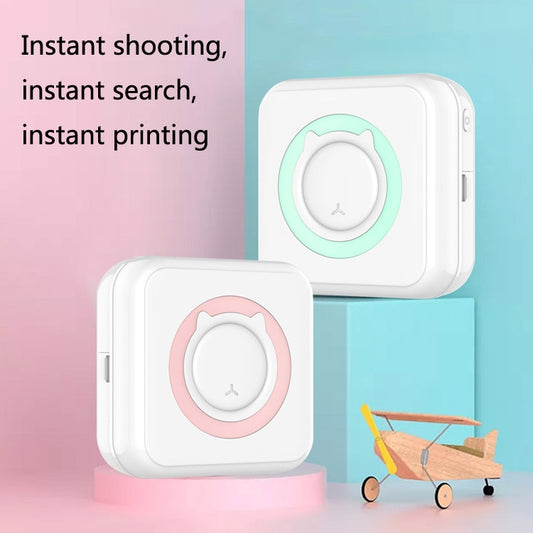 Convenient Pocket Mini Printer Student Wrong Question Thermal Bluetooth Mobile Phone Photo Data Note Printer(Blue) by Huawei