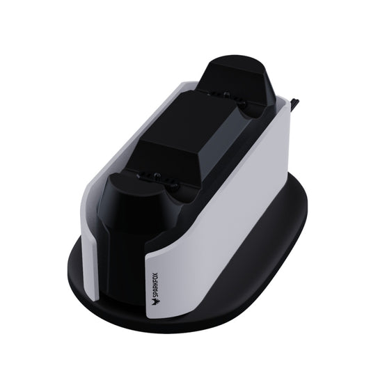 SPARKFOX W20P508 Dual Charger With Contacts Wireless Handle Charger For PS5, Style: Charger+Data Cable+Charging Plug by buy2fix
